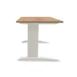 Bureau Buenos Aires - 140 x 80 cm - Plateau noyer et pieds aluminium - FIDUCIAL OFFICE SOLUTIONS