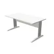 Bureau BUENOS AIRES - Wit blad en aluminium poten - 160x80 cm - FIDUCIAL OFFICE SOLUTIONS 