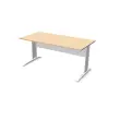 Bureau BUENOS AIRES - Beuken blad en witte poten - 160x80 cm - FIDUCIAL OFFICE SOLUTIONS 