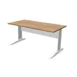 Bureau Buenos Aires - 160 x 80 cm - Walnoot blad en wit onderstel - FIDUCIAL OFFICE SOLUTIONS