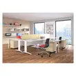 Bureau BUENOS AIRES - wit en witte poten 180x80 cm