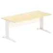 Bureau Buenos Aires - Blad beuk en witte poten - 180x80 cm 