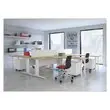 Bureau Buenos Aires - Blad beuk en witte poten - 180x80 cm 