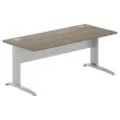 Bureau Buenos Aires - Blad notenhout en aluminium poten - 180x80 cm