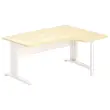 Bureau BUENOS AIRES compact retour naar rechts beuken/wit, L160