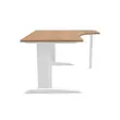 Bureau BUENOS AIRES compact retour naar rechts noten/wit, L160