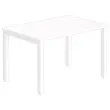 Bureau BRUXELLES 120 x 80 wit - witte poten 