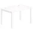 Bureau BRUXELLES 120 x 80 wit - witte poten 