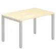Bureau BRUXELLES 120 x 80 beuken - aluminium poten 