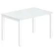 Bureau BRUXELLES 120 x 80 grijs - witte poten