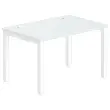 Bureau BRUXELLES 120 x 80 grijs - witte poten