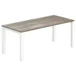 Bureau BRUXELLES 180 x 80 noten - witte poten 