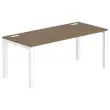 Bureau BRUXELLES 180 x 80 noten - witte poten 