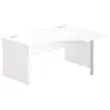 Bureau BUDAPEST compact rechts terug wit L160 