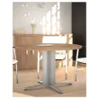 Tafel vergader rond diam. 116cm wit/wit