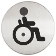 Ronde deurbordjes "toiletten gehandicapten" 