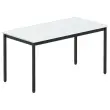 Rechthoekige multifunctionele tafel 140 x 70 grijs / zwart