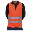 Veiligheidsvest oranje - 2 reflecterende strips