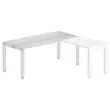 Retour BRUSSEL 98 x 60 wit - witte poten 