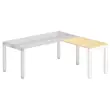 Retour BRUSSEL 98 x 60 beuk - witte poten 