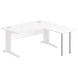 Retour BUENOS AIRES EN BUDAPEST 80 x 60 wit - aluminium poten 
