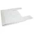 500 Herbruikbare witte polyethyleen draagtasjes
