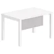 Melamine achterwand L 120 aluminium