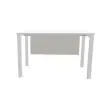 Melamine achterwand L 120 aluminium