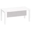 Melamine achterwand L 160 aluminium