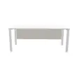Achtergrondzeil L 180 aluminium 