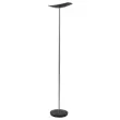 Rechthoekige LED vloerlamp 30W chroom, met zwarte dimmer