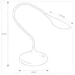 LED bureaulamp - 3W - Zwart - ALBA 