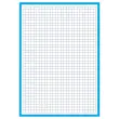 Blok van 30 vellen blauwe A5 bristolkaart 5x5
