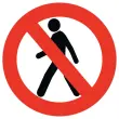 Vloermarkering voor voetgangersadhesief