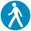 Vloermarkering adhesief voor voetgangersroutes