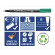 Universele permanent marker Lumocolor - 0,6 mm - Rood - STAEDTLER 