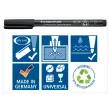 4 permanente viltstiften STAEDTLER LUMOCOLOR - fijne punt