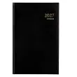 Dagelijkse agenda Saturnus 1 dag/pagina - 13,3 x 20,8 cm - Zwart - Januari tot december 2027 - BREPOLS