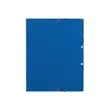 10  Mappen met elastiek zonder kleppen - kaart 360g - Blauw - EXACOMPTA 
