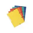 10  Mappen 3 kleppen met elastieken 360 g - Rug van 1,5 cm - Assorti - EXACOMPTA 