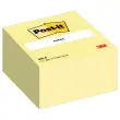 Kubusblok met herpositioneerbare memoblaadjes - Geel - POST-IT