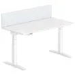 Bureau-scheidingspaneel L. 160 grijs/wit 