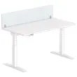 Bureau scheidingswand L. 160 grijs/alu