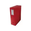 Ondoorzichtige opbergdoos uit polypropyleen - Rug 10 cm - rood - FIDUCIAL 