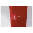 Ondoorzichtige opbergdoos uit polypropyleen - Rug 10 cm - rood - FIDUCIAL 