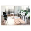 2 Fauteuils WISEMAN met beuken poten, zwarte zitting, gemonteerd