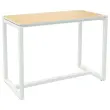 Hoge tafel Easydesk - 150 x 75 cm - Wit onderstel en beuken blad - PAPERFLOW