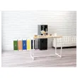 Hoge tafel Easydesk - 150 x 75 cm - Wit onderstel en beuken blad - PAPERFLOW