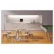 Tafel EASYDESK rond Ø115cm witte voet beukenblad