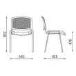 Stoel comfort Iso - Grijs